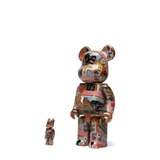 Bearbrick Andy Warhol x JEAN-MICHEL BASQUIAT #2 400% + 100% Set