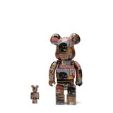 Bearbrick Andy Warhol x JEAN-MICHEL BASQUIAT #2 400% + 100% Set