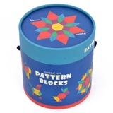 HỘP ĐỒ CHƠI GỖ MIDEER PATTERN BLOCKS CHO BÉ 3+