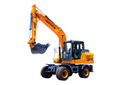 Máy xúc đào bánh lốp 06 Hengte HT145W