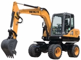 Máy xúc đào bánh lốp 03 Trung Quốc Hengte HT75W