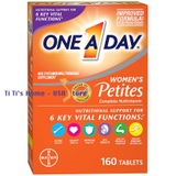 One A Day, viên uống bổ sung multivitamin One A Day Women’s Petites, Multivitamin, 160 viên nén