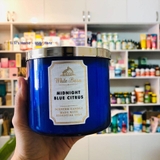 Nến thơm, 3 bấc, hương thơm MIDNIGHT BLUE CITRUS, 411 gam