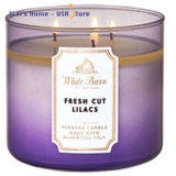 Nến thơm, 3 bấc, hương thơm FRESH CUT LILACS, 411 gam