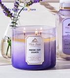 Nến thơm, 3 bấc, hương thơm FRESH CUT LILACS, 411 gam