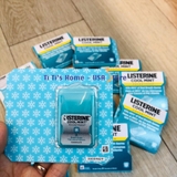 Listerine, Pocketpaks Breath Strips Cool Mint, miếng ngậm thơm miệng, vỉ 24 miếng ngậm