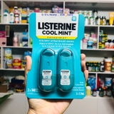 Listerine, Pocketmist Cool Mint, xịt thơm miệng, vỉ 2 tuýp 7.7ml