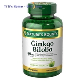 Nature's Bounty, Ginkgo Biloba, dạng viên nhộng