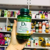 Nature’s Bounty, viên uống bổ sung vitamin D3 1000IU, hộp 250 viên Rapid Release Softgel