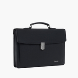 Cặp xách nam công sở da bò epsom CTS27 màu đen