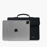 Cặp xách nam công sở da bò epsom CTS27 màu đen