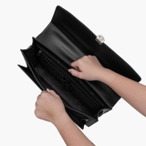 Cặp xách nam công sở da bò epsom CTS27 màu đen