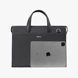 Cặp xách nam khóa số cao cấp da bò Taiga CTS21 Màu đen