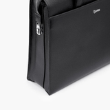 Cặp xách nam khóa số cao cấp da bò Taiga CTS21 Màu đen