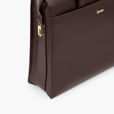 Cặp xách nam khóa số cao cấp da bò Taiga CTS22 Màu nâu