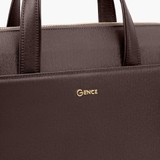 Cặp xách nam khóa số cao cấp da bò Taiga CTS22 Màu nâu