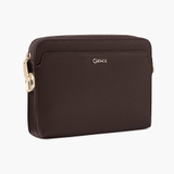 Clutch cầm tay da bò Taiga CK24 nâu