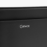 Clutch cầm tay đeo chéo da bò Taiga màu đen RB14