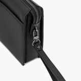 Clutch cầm tay Gence da bò Epsom cao cấp RB17 màu đen