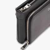 Clutch cầm tay nam da bò Alran màu đen HT15