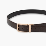 Thắt lưng da nam khóa cài mặt xoay LG55 màu vàng