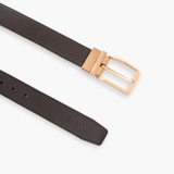 Thắt lưng da nam khóa cài mặt xoay LG55 màu vàng