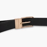 Thắt lưng da nam khóa cài mặt xoay LG55 màu vàng