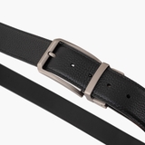 Thắt lưng da nam khóa cài mặt xoay LG56 màu xám