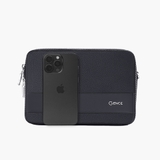 Túi cầm tay nam Gence đeo chéo da bò Mill TC05 Đen