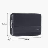 Túi cầm tay nam Gence đeo chéo da bò Mill TC05 Đen