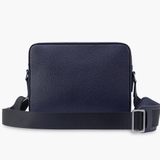 Túi đeo chéo nam Gence da bò mill TS08 size 28 màu xanh navy