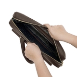 Túi xách công sở nam da Mill cao cấp GCE30 nâu