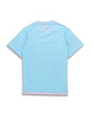 Embroidered Miami Vibes Layered T-Shirt / Blue
