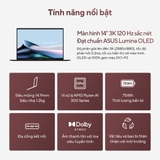 Laptop Asus Zenbook 14 UM3406KA-PP590WS (Ryzen™ AI 7 350 | 32GB | 1TB | AMD Radeon™ Graphics | 14inch 3K | Win 11 | Office | Đen)
