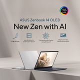 Laptop Asus Zenbook 14 OLED UX3405MA-PP152W (Intel Core Ultra 7 155H | 32GB | 1TB | Intel® Arc™ Graphics | 14 inch 3K OLED 120Hz | Win 11 | Xanh)