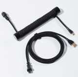Cáp xoắn bàn phím cơ cao cấp GravaStar Coiled Aviator USB Cable - Black (GS A7_AC_BLK)