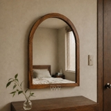 Khung gương .vòm cong gỗ thông viền trơn 3cm 45x60 phủ bì
