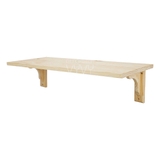 Bộ kệ gỗ thông treo tường chân Vintage màu Natural 25x100cm