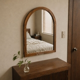 Khung gương .vòm cong gỗ thông viền trơn 3cm 45x60 phủ bì
