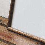 Khung gỗ tần bì viền mảnh cong có kiếng  Rustic- A4
