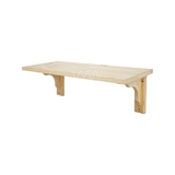 Bộ kệ gỗ thông treo tường chân Vintage màu Natural 25x60cm