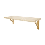 Bộ kệ gỗ thông treo tường chân Simple màu natural 25x80cm