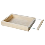 Hộp gỗ nắp trượt kiếng 20x30cm màu natural