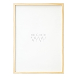 Khung gỗ thông viền mảnh A2 màu natural có kiếng (420x594mm)