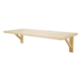 Bộ kệ gỗ thông treo tường chân Simple màu natural 25x100cm