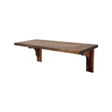 Bộ kệ gỗ thông treo tường chân Vintage màu rustic 25x60cm