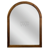 Khung gương vòm cong gỗ thông viền trơn 3cm rustic 60x80 phủ bì