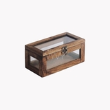 Hộp gỗ tần bì trong suốt kiếng 8x16x6cm