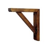 Chân kệ gỗ thông Simple màu rustic 25CM
