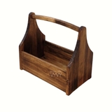 Khay gỗ thông có quai xách cao 17x34x29cm